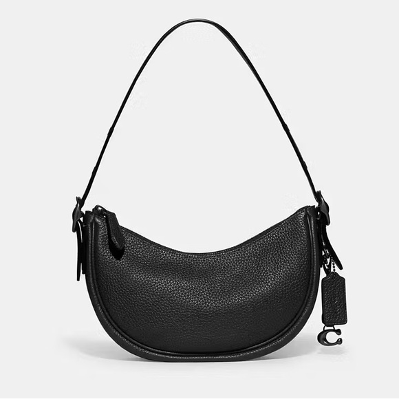 Coach Handbags - Coach Luna Shoulder Bag in Black & Pewter